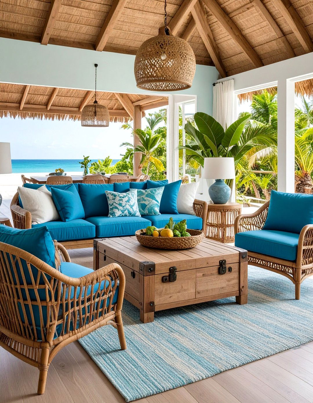 Coastal Accent Furniture Pieces - 24 Coastal Living Room Ideas