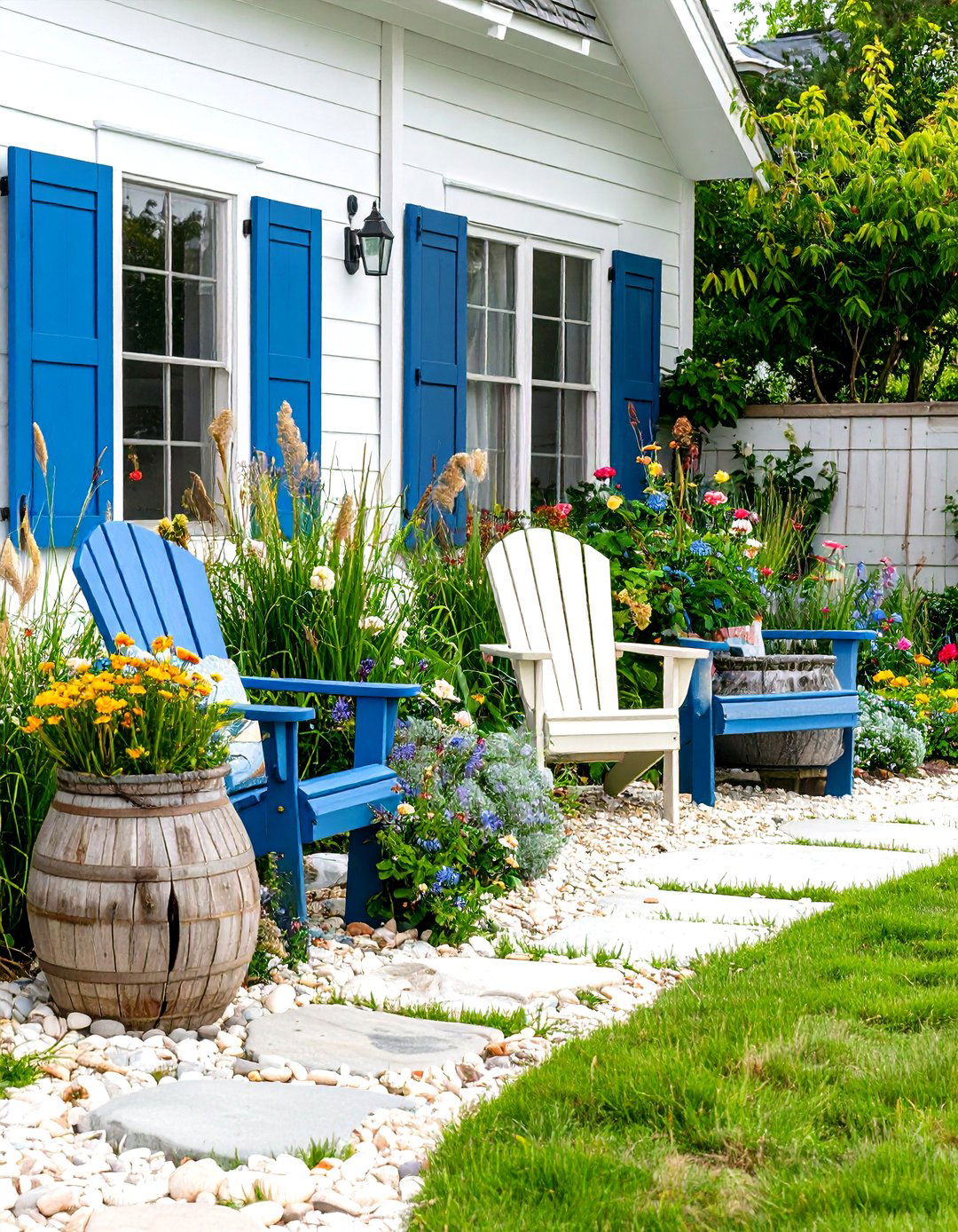 Coastal Beach House Garden Design - 24 Curb Appeal Ideas