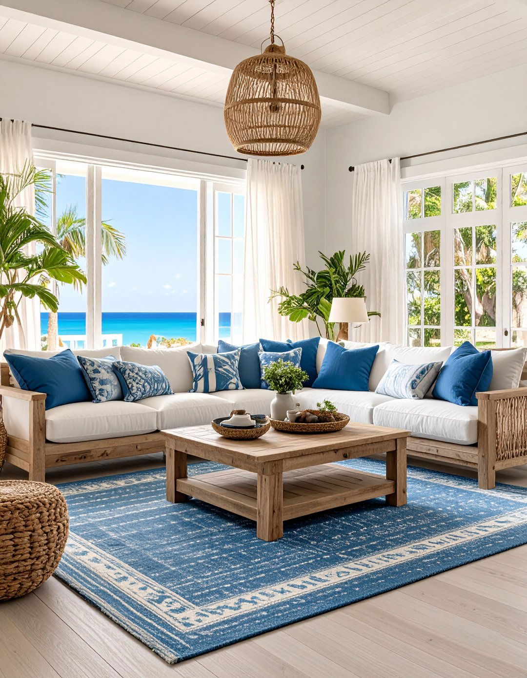 Coastal Beach House Living Room Vibe - 24 Pinterest Living Room Decor Ideas
