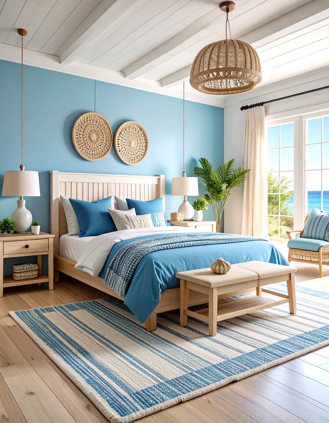 Coastal Beach Vibes - 24 Student Bedroom Design Ideas