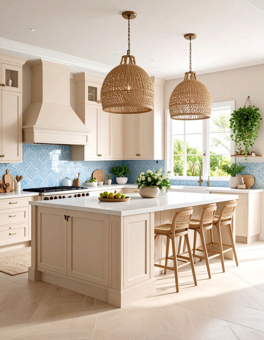 Coastal Beige Kitchen Design - 24 Kitchens With Beige Kitchen Cabinets