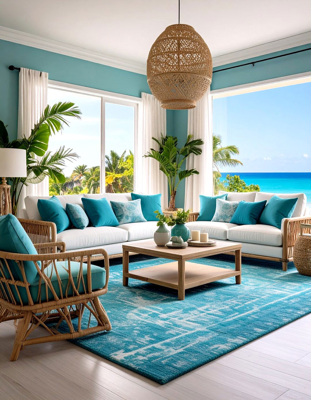 Coastal Blue Living Room Carpet Themes - 24 Living Room Carpet Ideas