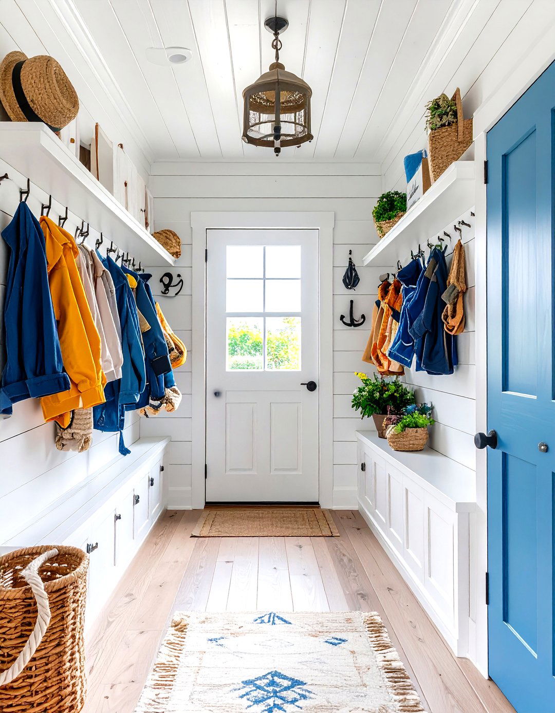 Coastal Boot Room with Nautical Influences - 24 Boot Room Ideas