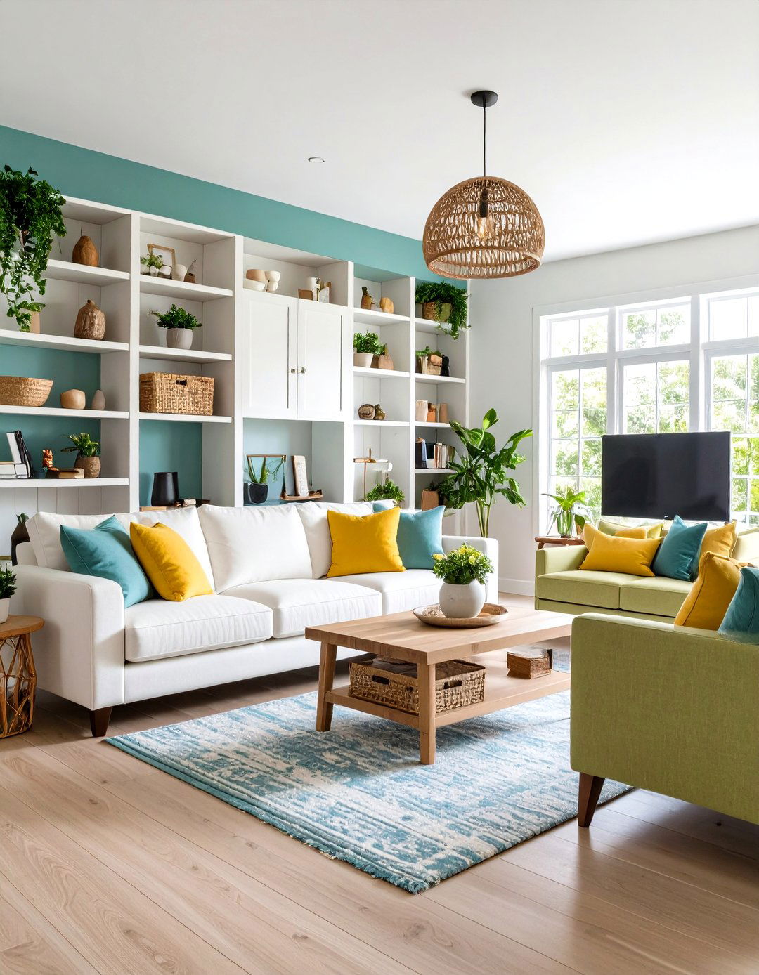 Coastal Built in Storage Solutions - 24 Coastal Living Room Ideas