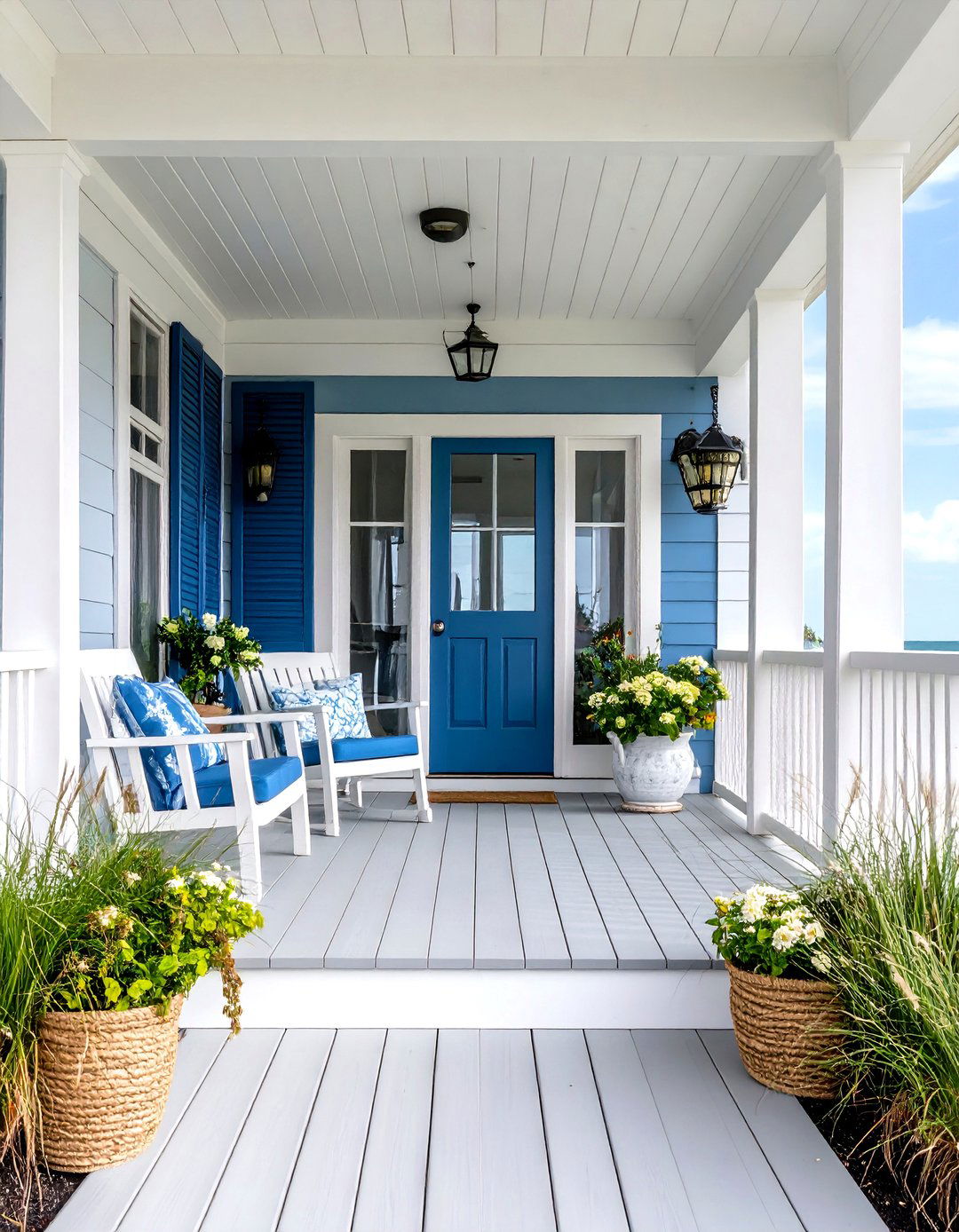 Coastal Composite Front Porch Deck - 24 Front Porch Deck Ideas