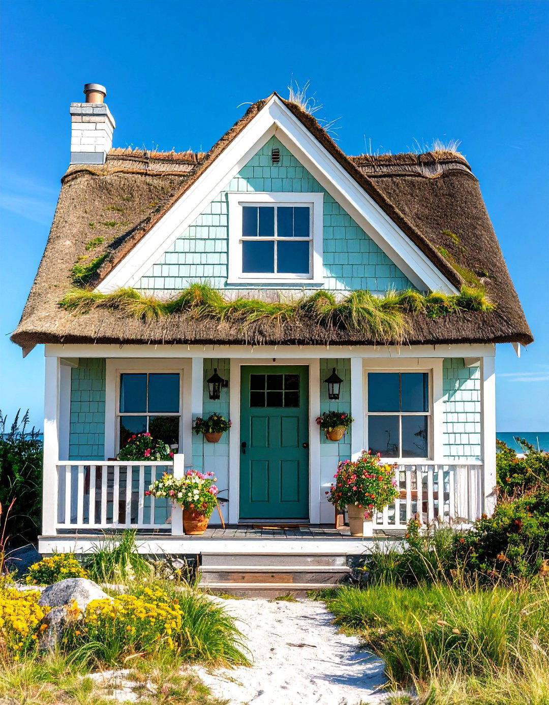 Coastal Cottage Dune Grass Roofs - 24 Houses With Green Roofs