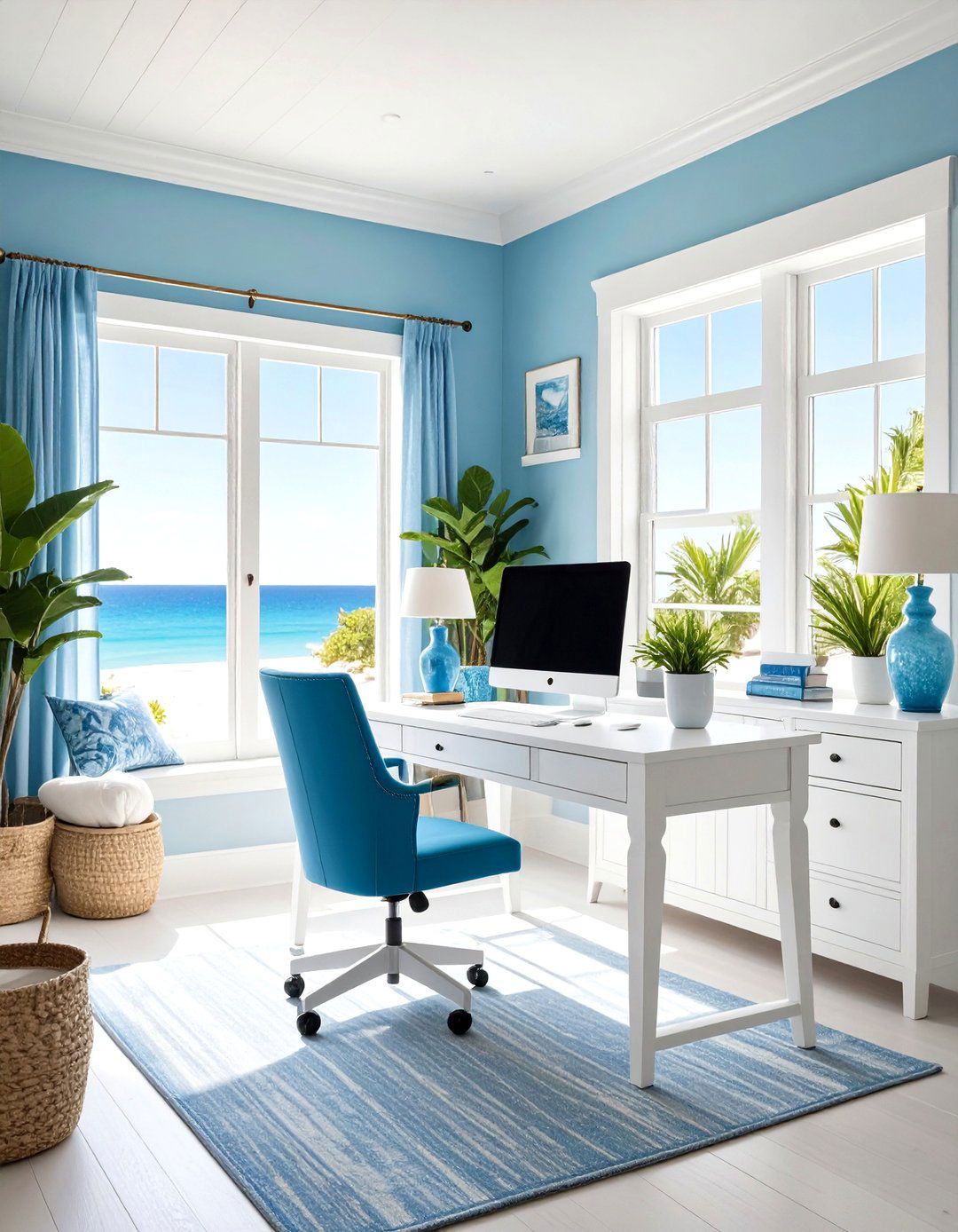 Coastal Cottage Office Retreat
