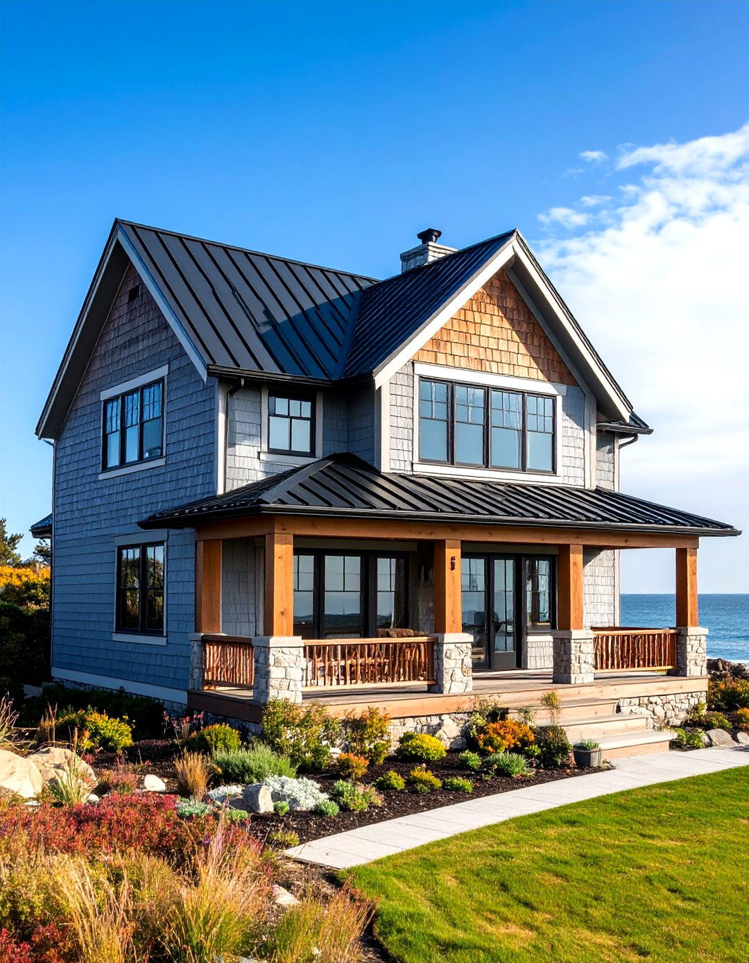 Coastal Cottage Relaxation - 24 houses with black roofs