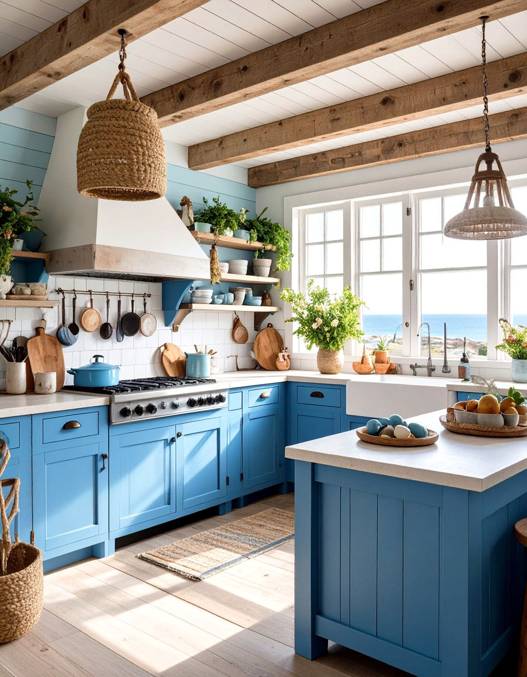 Coastal Cottage Rooftop Kitchen Retreat - 24 Rooftop Kitchen Ideas