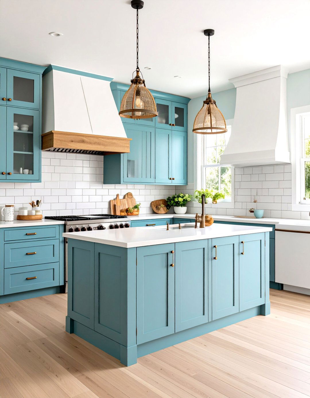 Coastal Cottage Style Kitchen - 24 Kitchen With White Appliances Ideas
