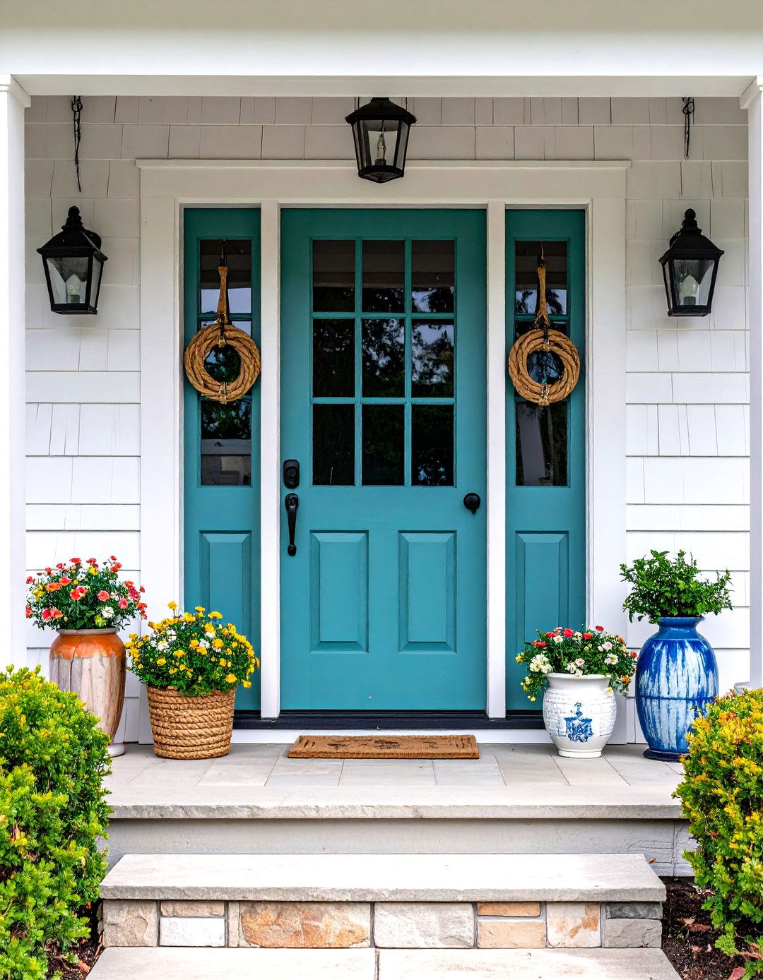 Coastal Cottage Vibes - 24 Front Door Decor Ideas