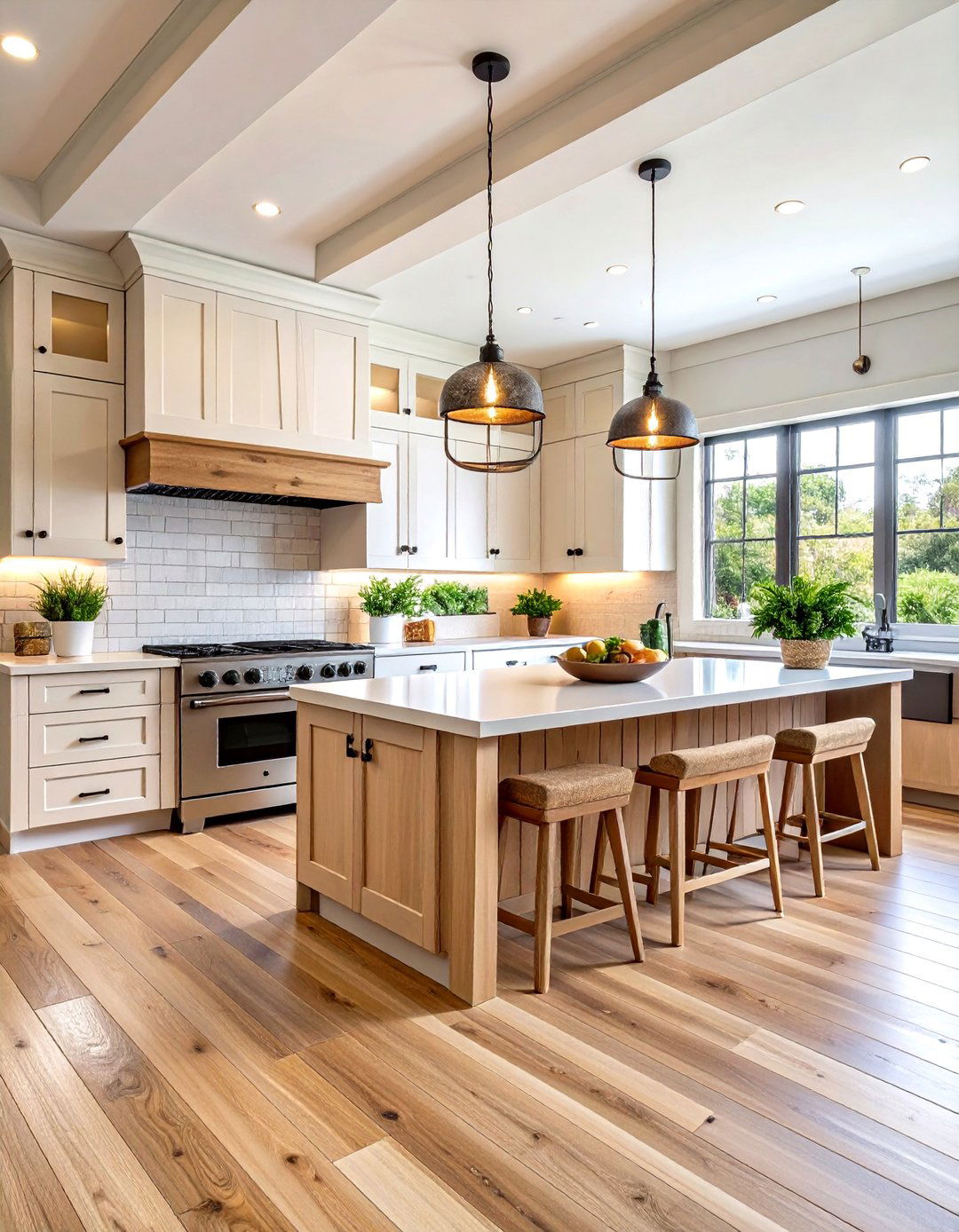 Coastal Cypress Kitchen Planks - 24 Light Wood Floor Kitchen Ideas