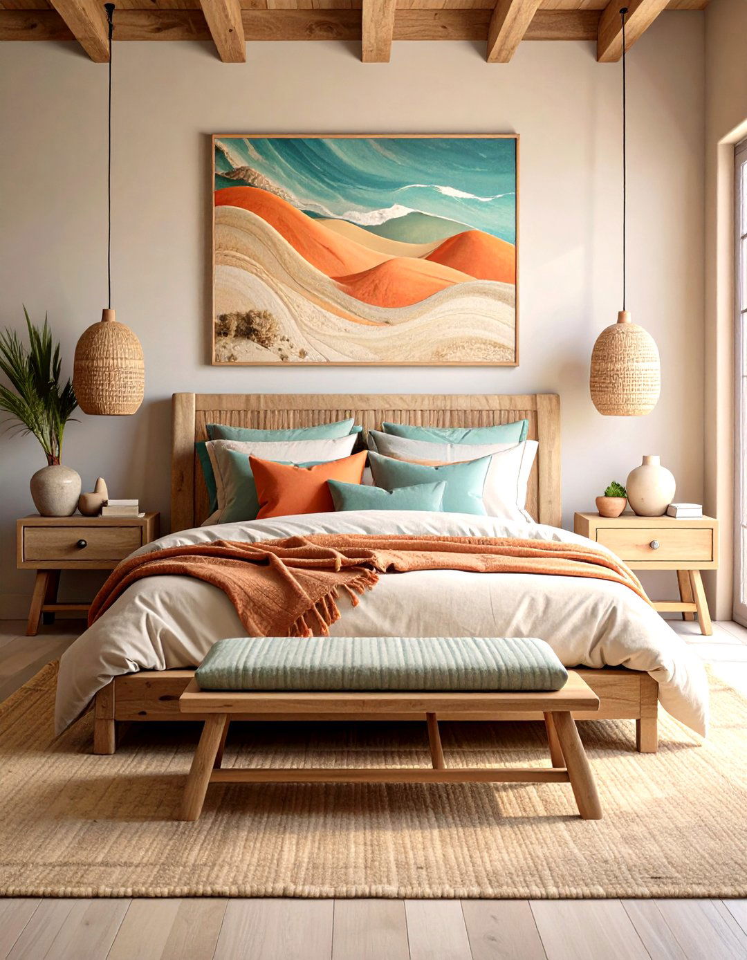 Coastal Desert Bedroom Fusion - 24 Desert Themed Room Ideas