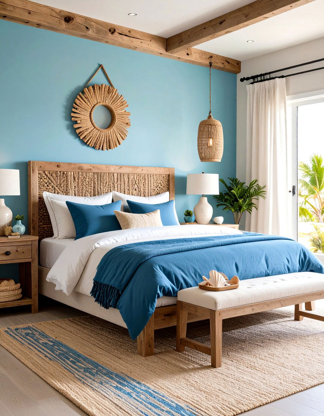 Coastal Driftwood Bedroom Theme - 24 Hawaiian Interior Design Ideas