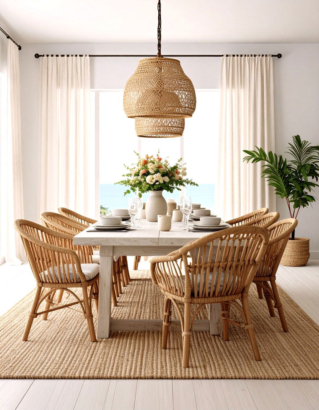 Coastal Eclectic Dining Room - 24 Eclectic Dining Room Ideas