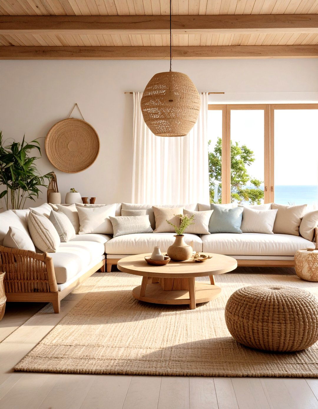 Coastal Egyptian Cotton Beach House Style - 24 Dulux Egyptian Cotton Living Room Ideas
