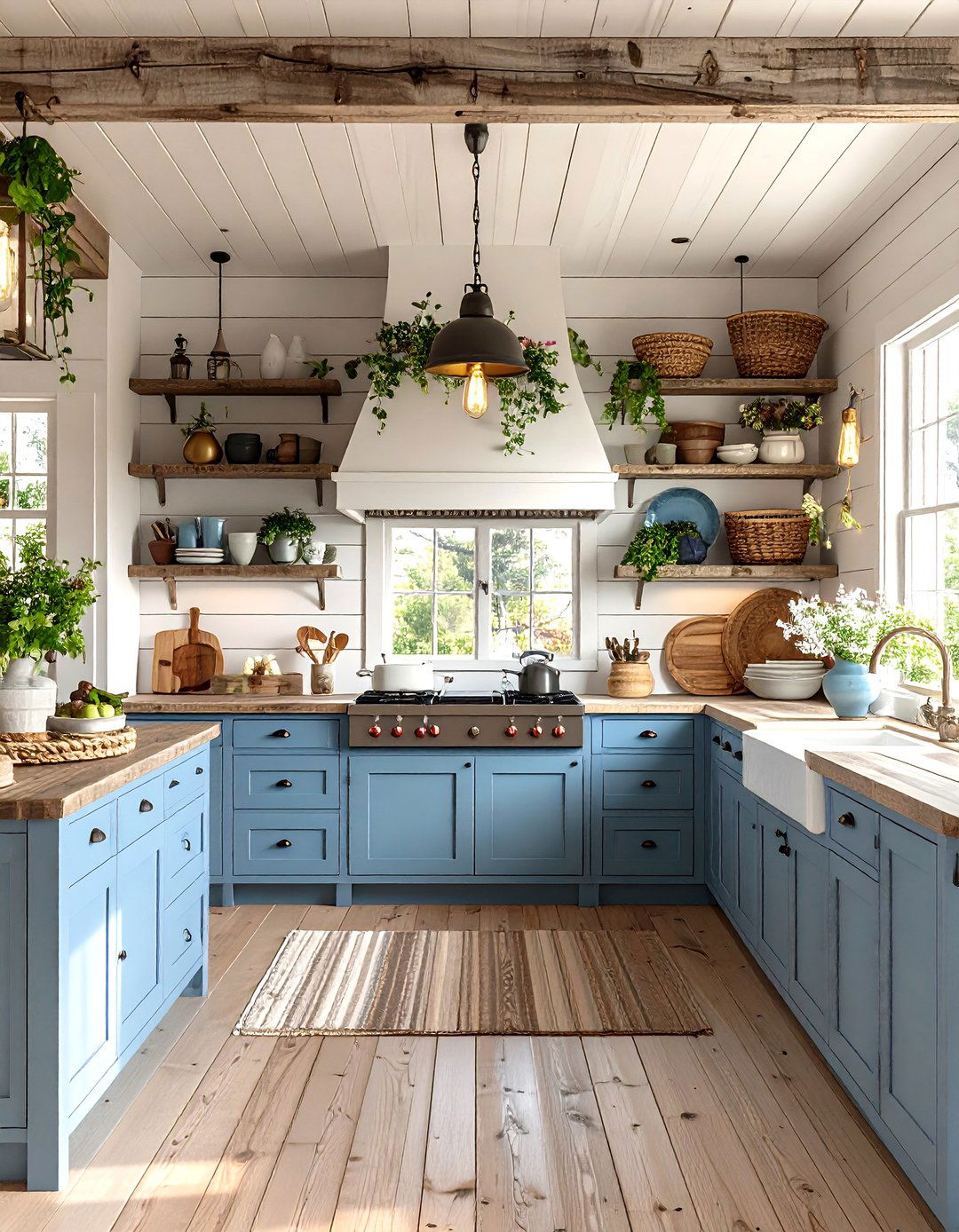 Coastal Farmhouse Kitchen - 24 Aesthetic Room Ideas