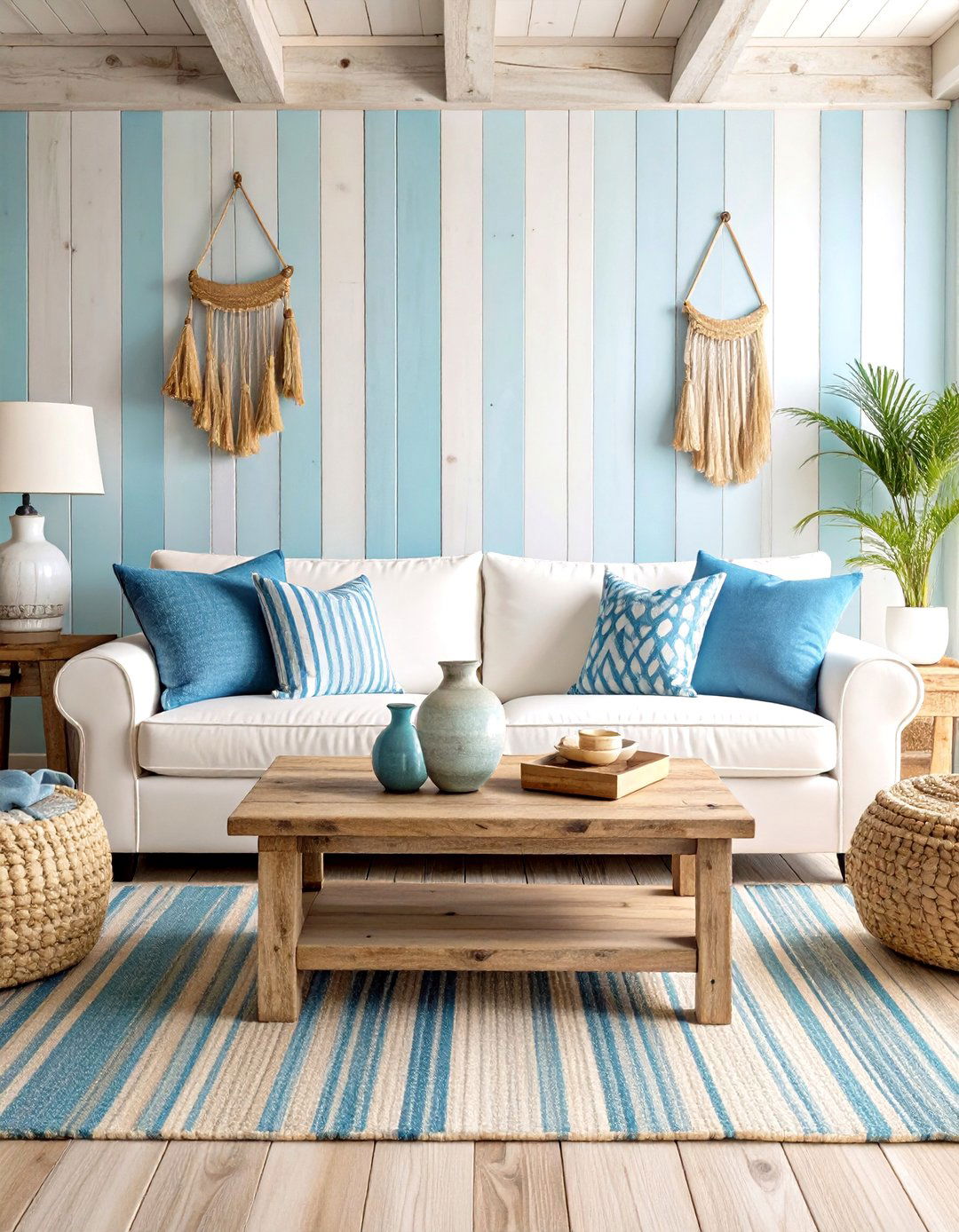 Coastal Farmhouse Retreat - 24 White Couch Living Room Ideas