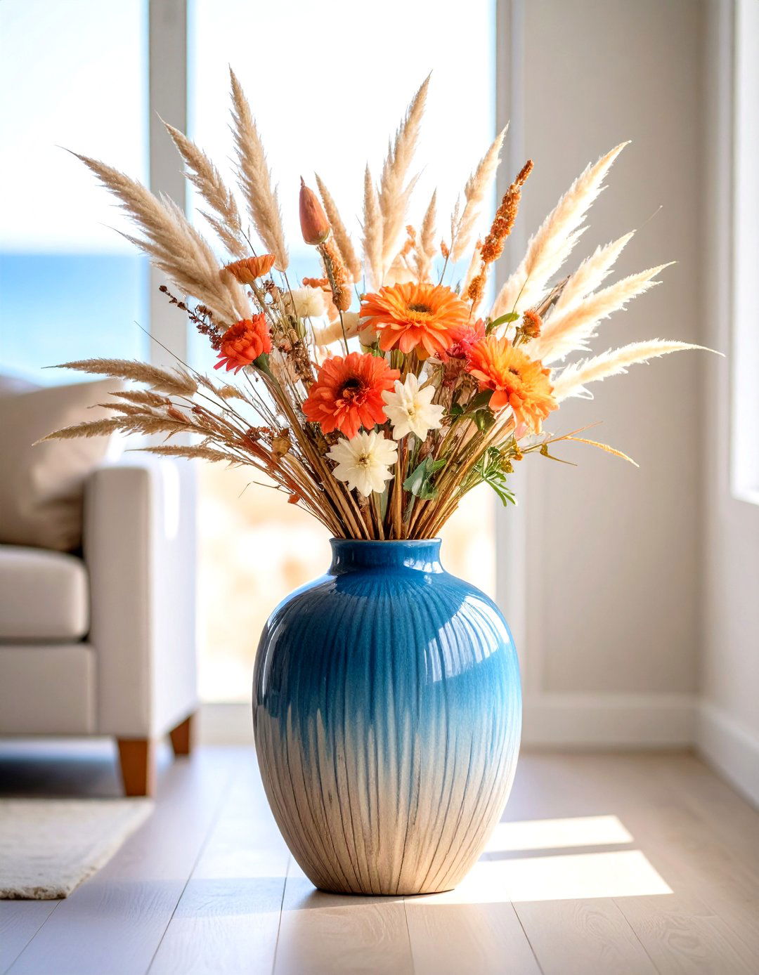 Coastal Floor Vase Decor - 24 Large Floor Vase Decoration Ideas