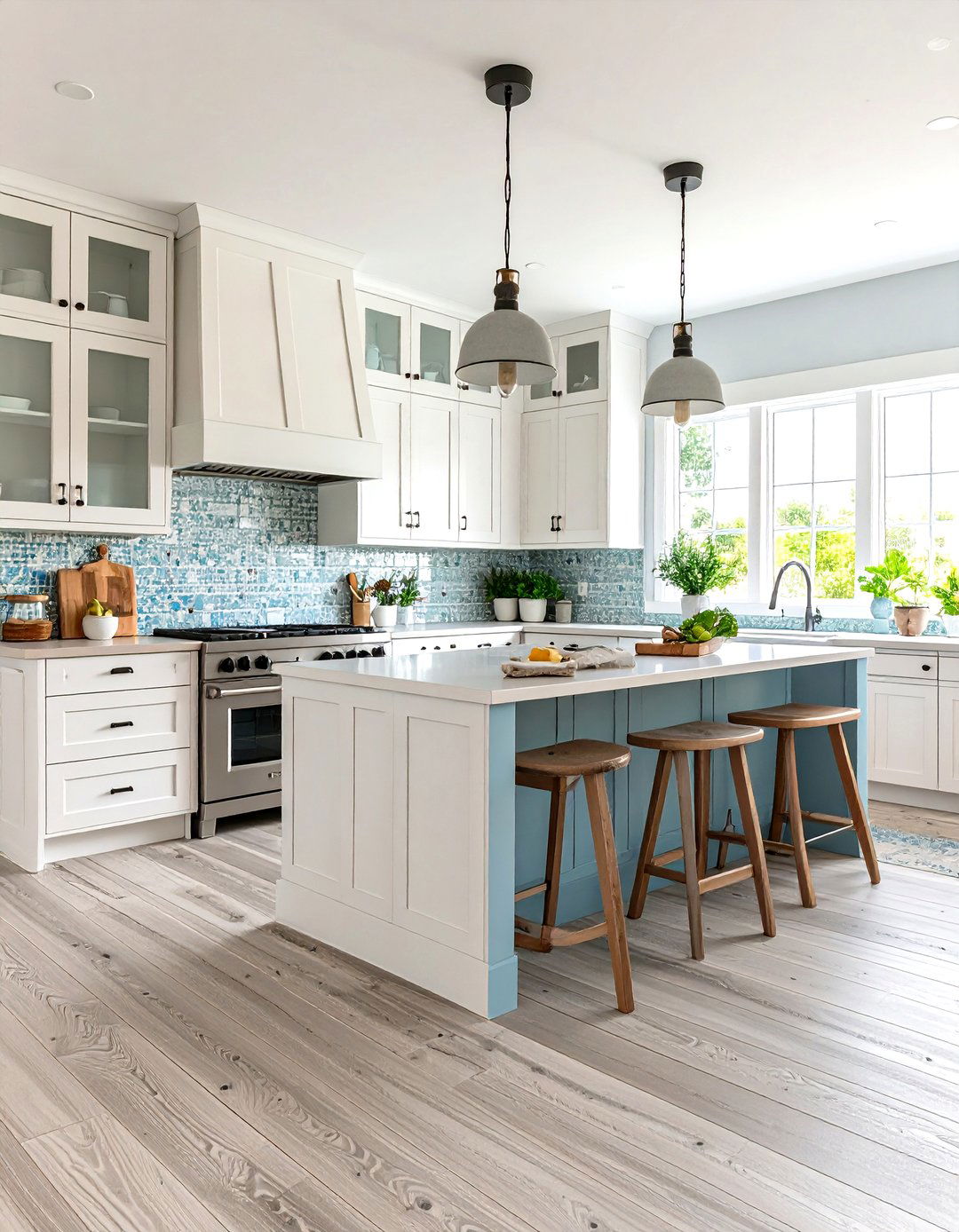 Coastal Grey Driftwood Floor Kitchen - 24 Kitchens With Grey Floors