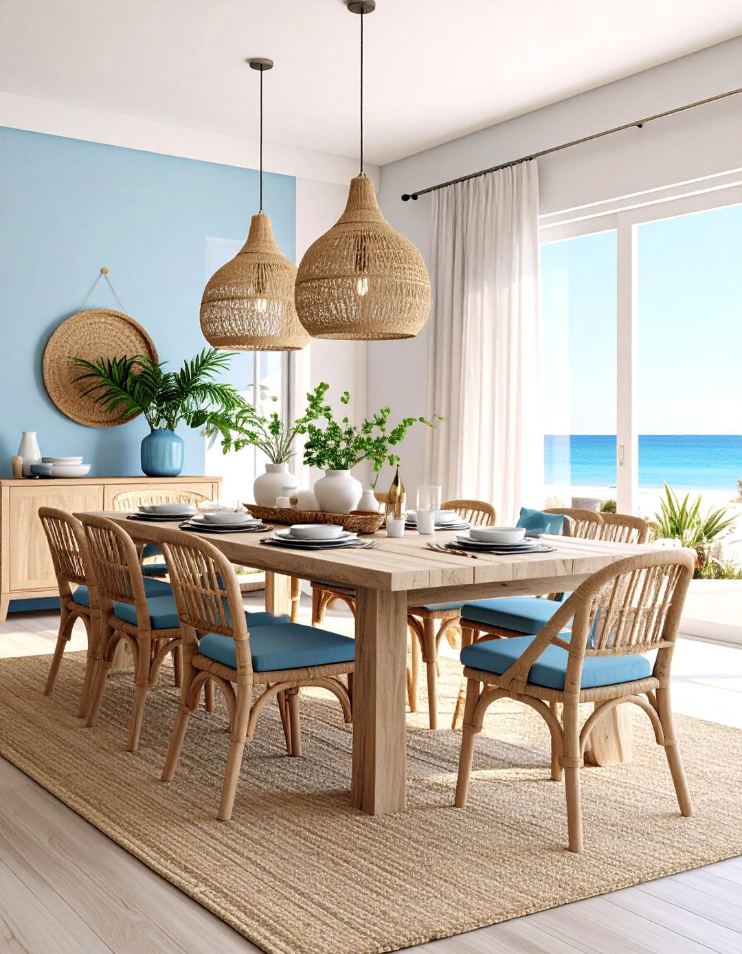 Coastal Modern Dining Retreat - 24 Modern Dining Room Ideas