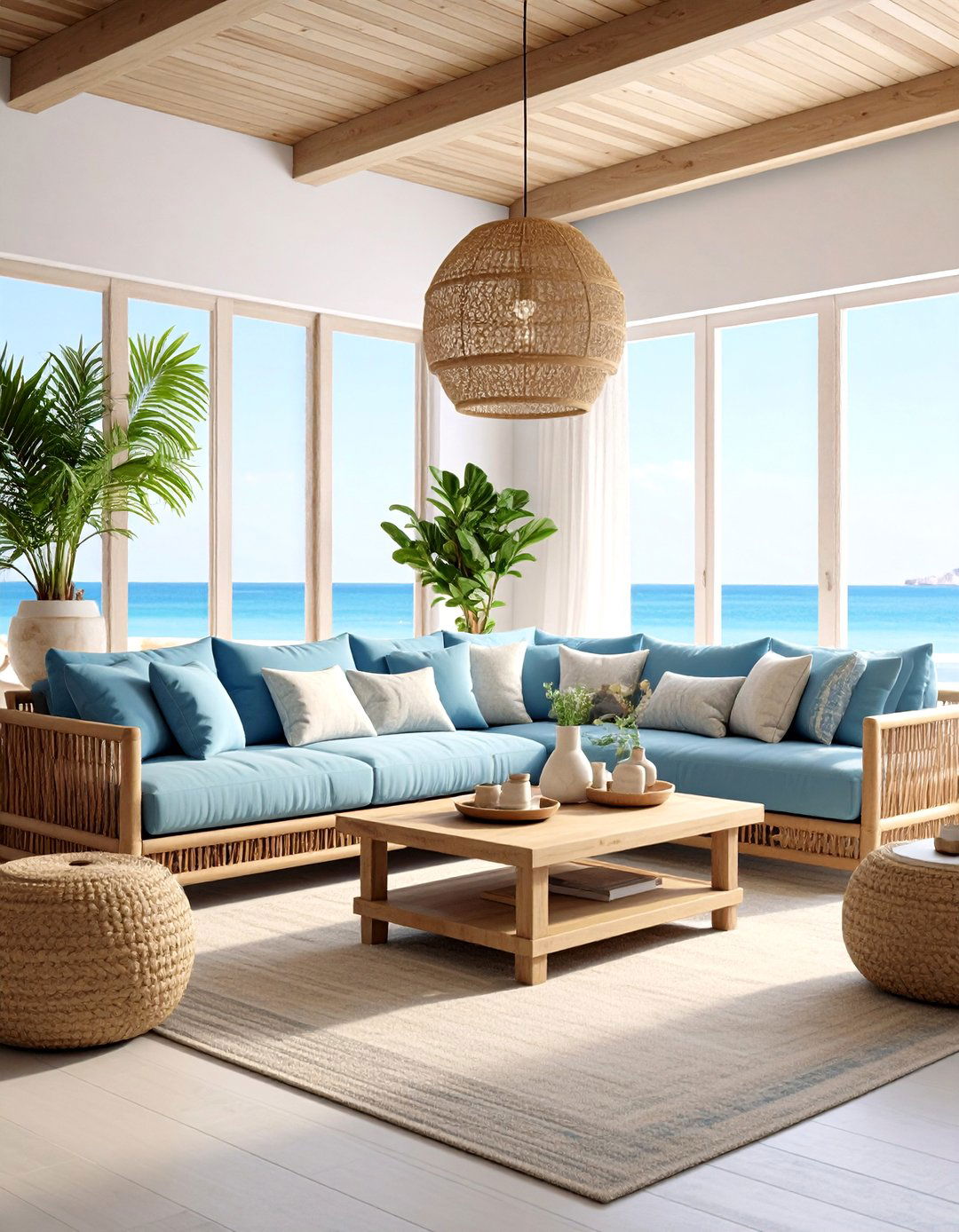 Coastal Modern Serenity Retreat - 24 Aesthetic Living Room Ideas