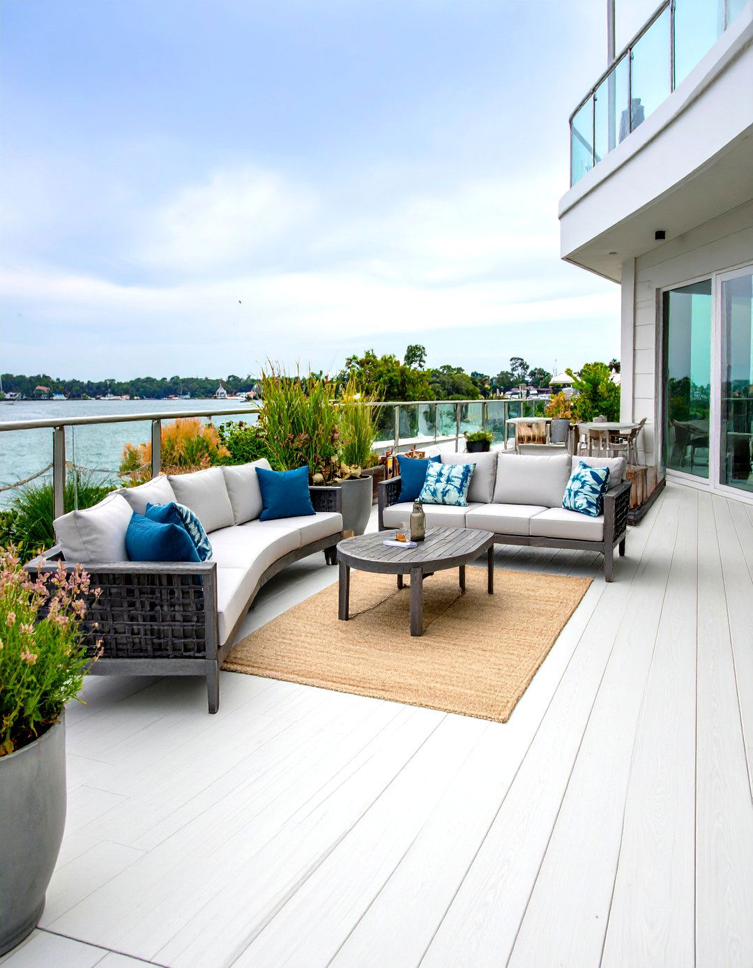 Coastal Modern White Deck - 24 White Deck Ideas