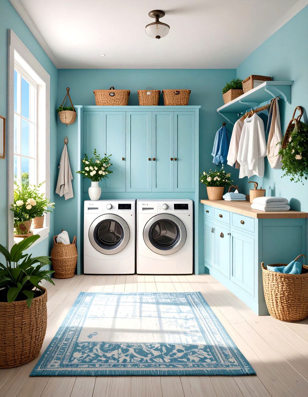 Coastal Mudroom Laundry Design - 24 Mudroom Laundry Room Ideas
