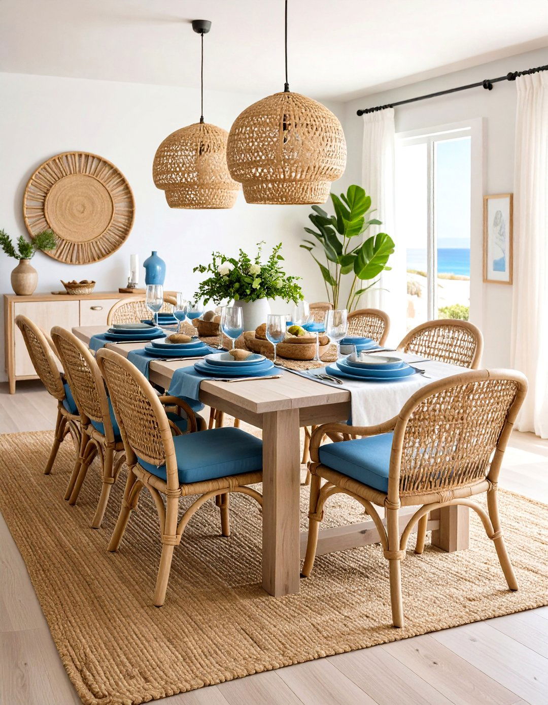 Coastal Natural Textures - 24 Casual Dining Room Ideas