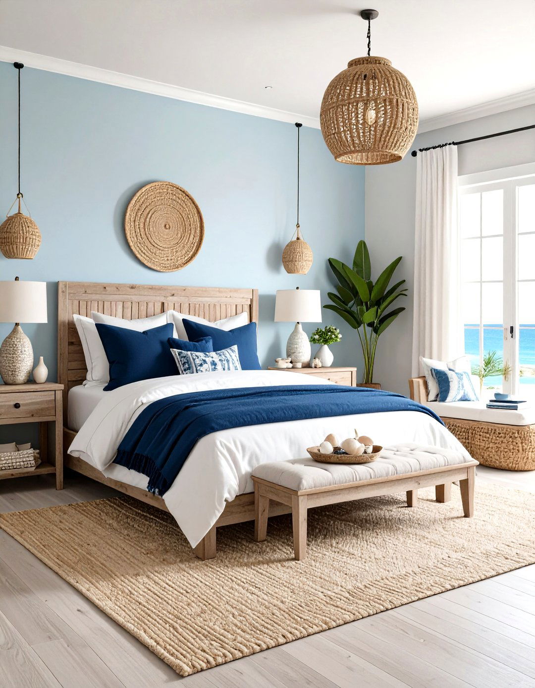 Coastal Navy Blue Bedroom Style - 24 Navy Blue Bedroom Ideas