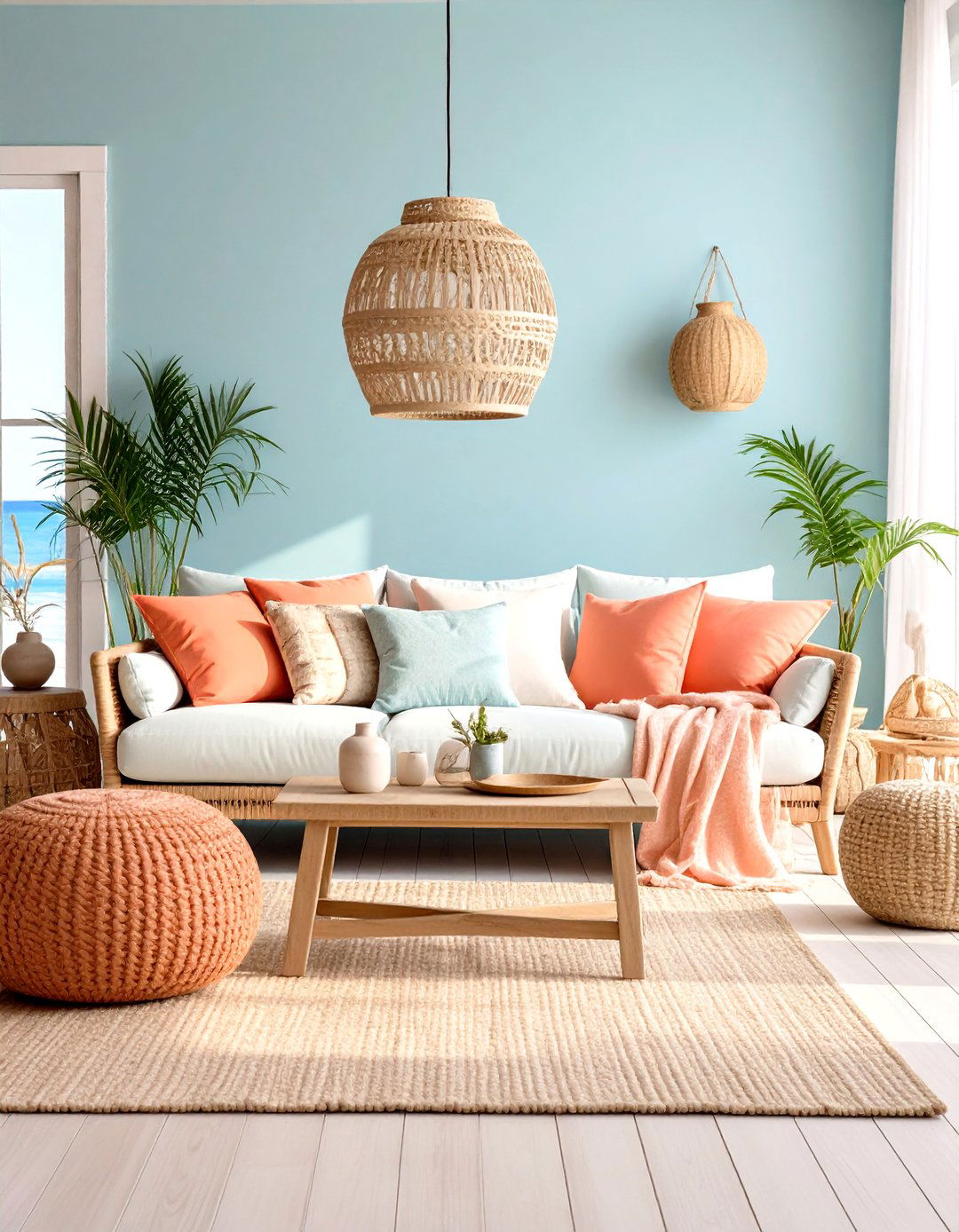 Coastal Pastel Living Room - 24 Pastel Living Room Ideas
