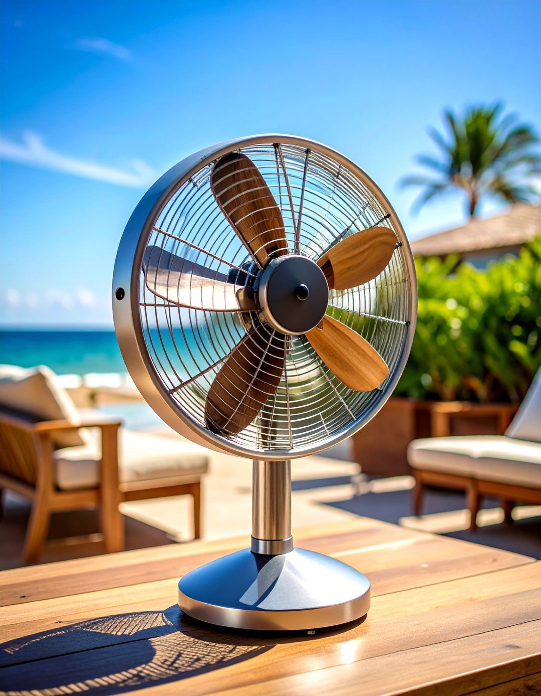 Coastal Patio Fan with Marine Grade Materials - 24 Patio Fan Ideas