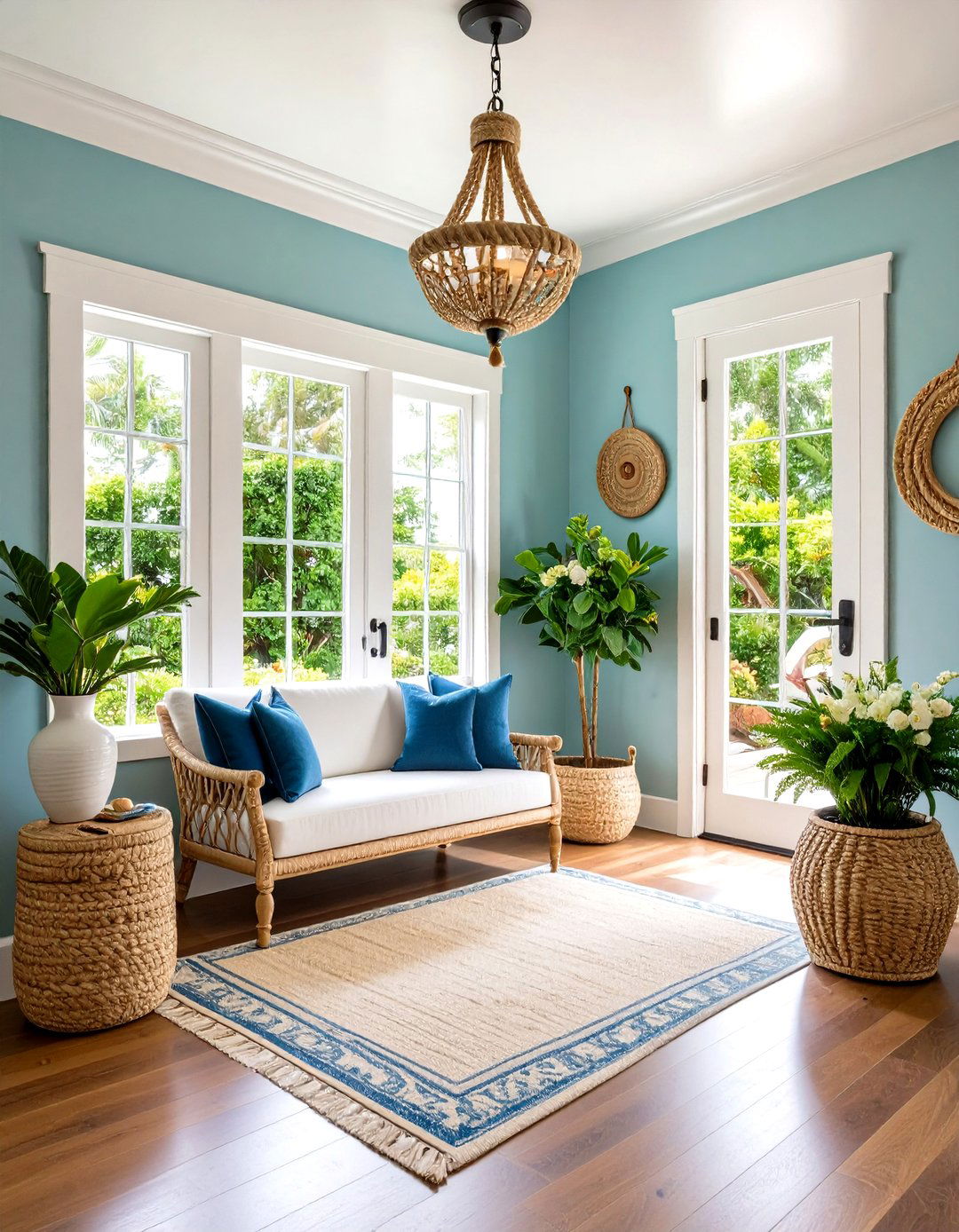 Coastal Rope Detailing - 24 Entryway Lighting Ideas