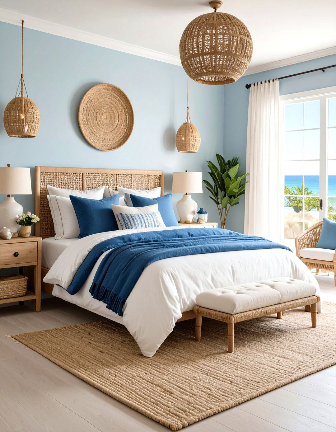 Coastal Royal Blue Bedroom - 24 Royal Blue Bedroom Ideas