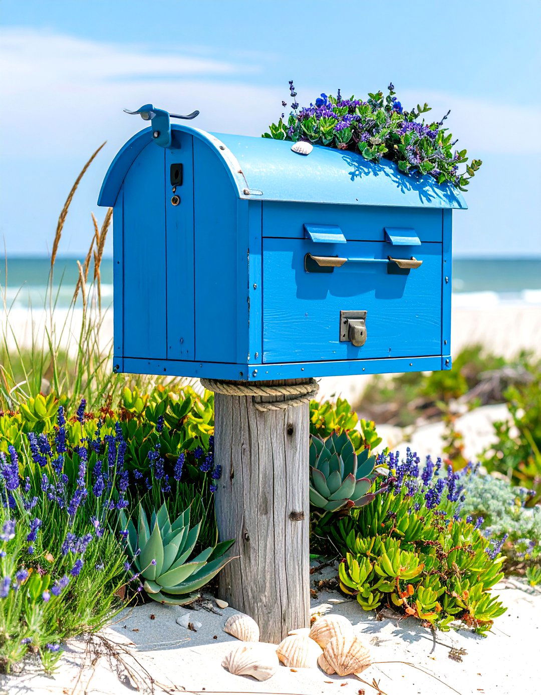 Coastal Seaside Garden - 24 Mailbox Landscaping Ideas