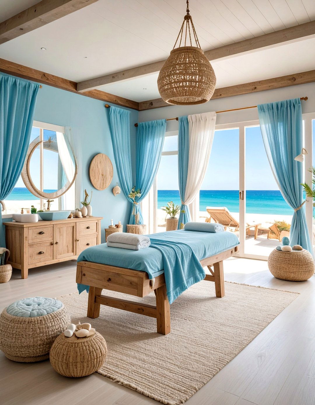 Coastal Serenity Facial Room - 24 Facial Room Ideas