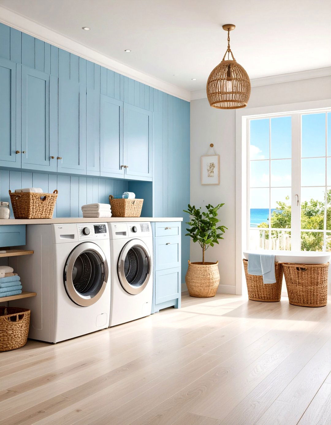 Coastal Spa Retreat - 24 Modern Laundry Room Ideas