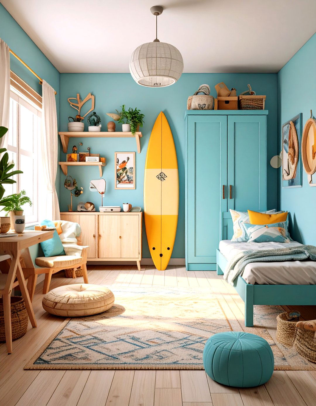 Coastal Surf Shack - 24 Boys Dorm Room Ideas
