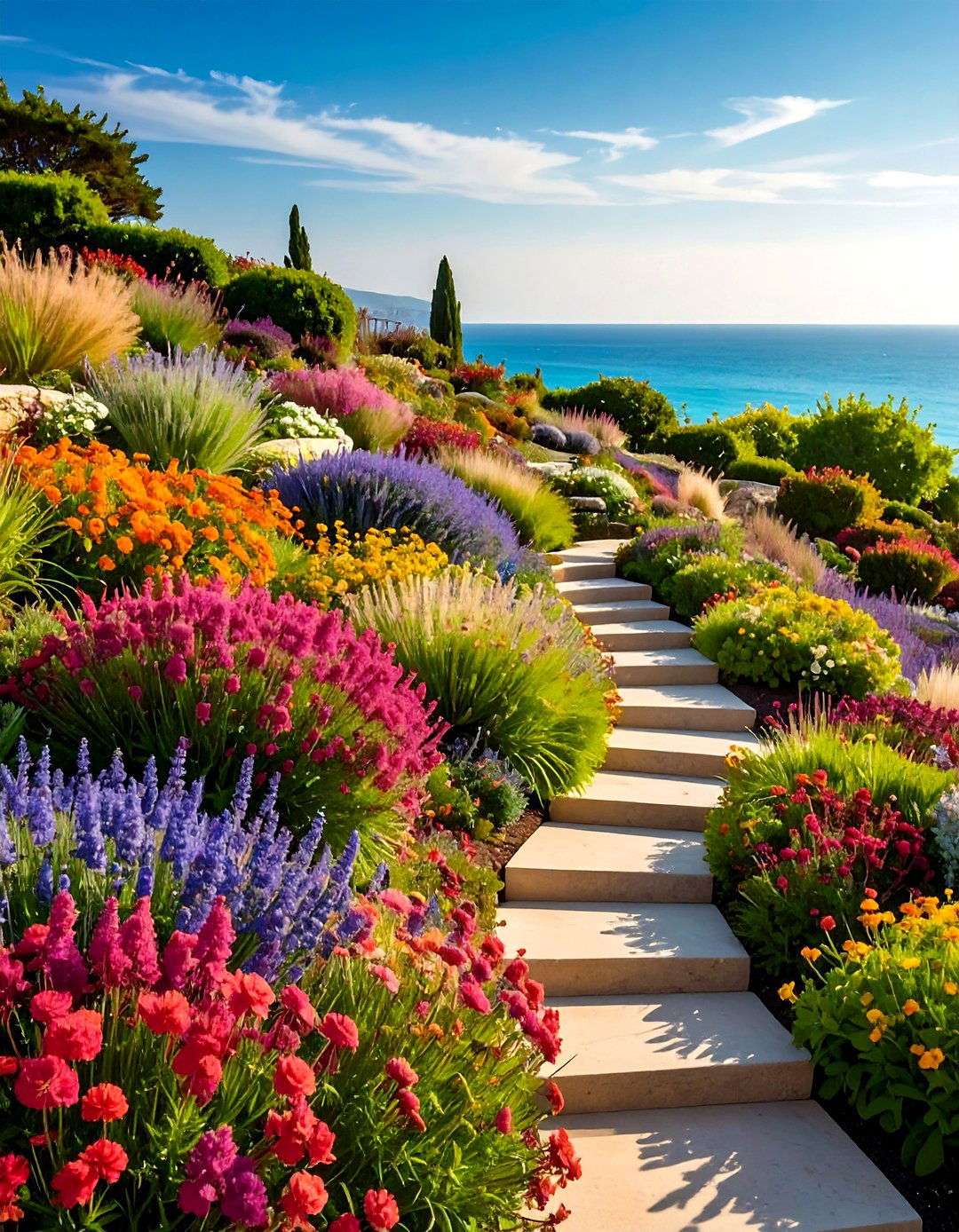 Coastal Terraced Wind Gardens - 24 Terraced Garden Ideas