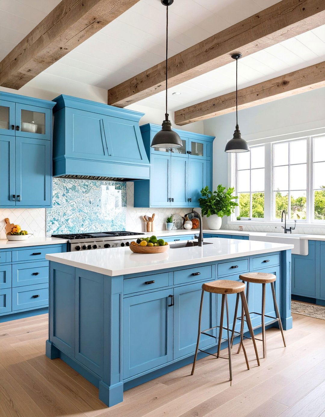 Coastal Vaulted Kitchen Design - 24 Vaulted Ceiling Kitchen Ideas