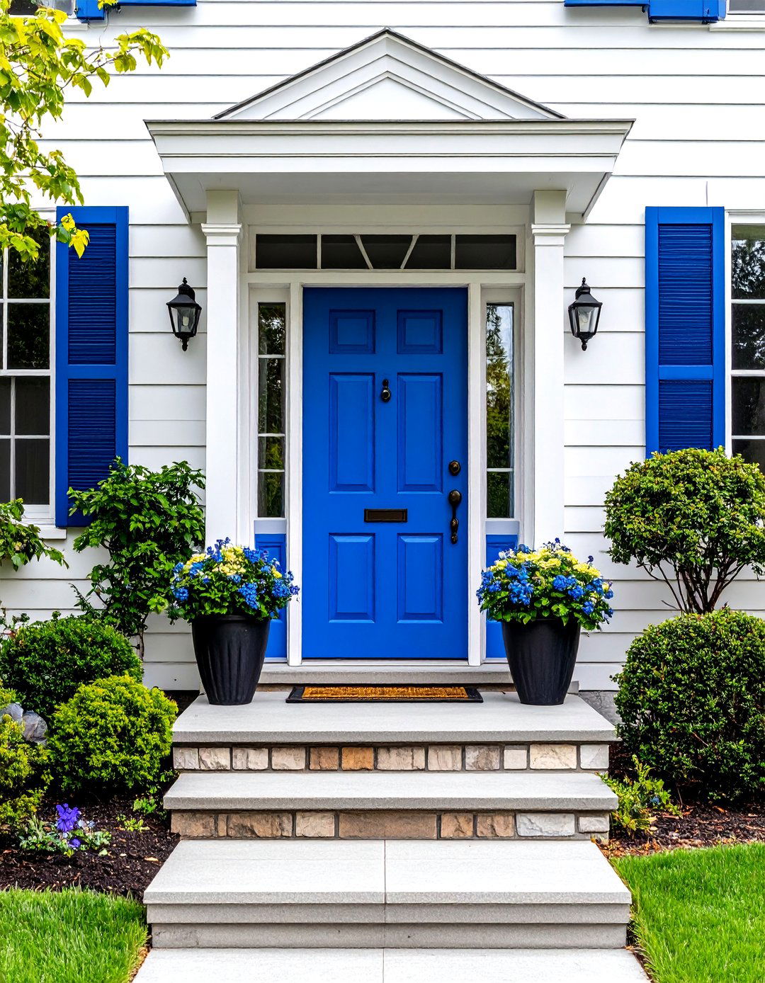 Cobalt Blue Statement - 24 Blue Exterior House Colors