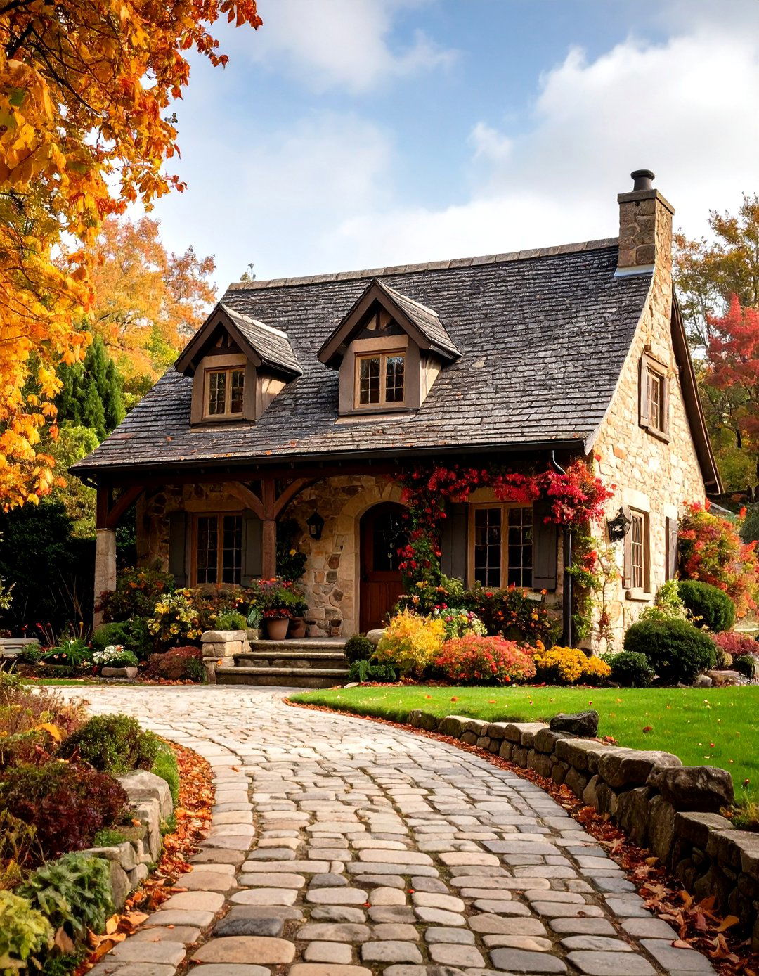 Cobblestone Historic Charm - 24 Stone Exterior Home Ideas