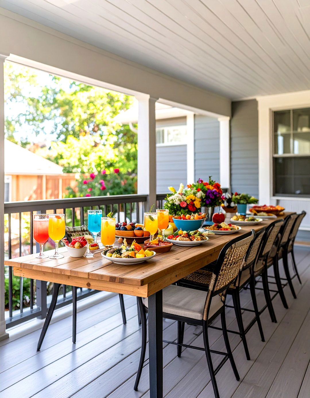 Cocktail Railing Designs - 24 Front Porch Railing Ideas