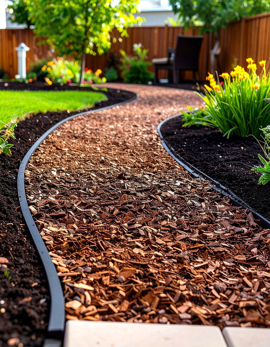 Cocoa Hull Specialty Pathways - 24 Mulch Pathway Ideas