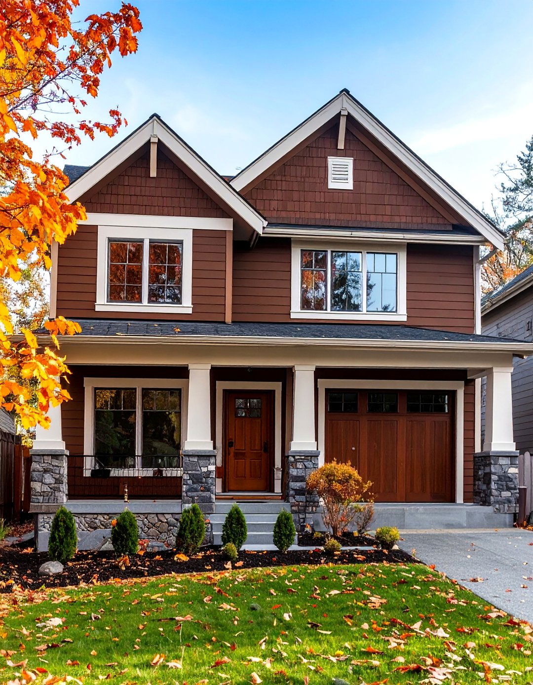 Coffee Bean Brown Exterior Paint - 24 Brown Exterior House Colors