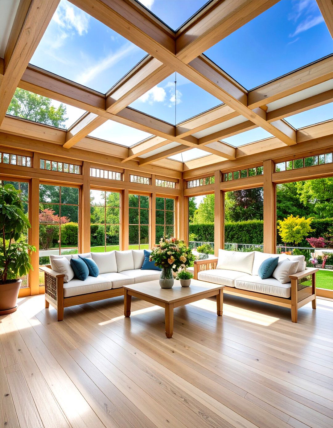 Coffered Sunroom Ceiling Designs - 24 Sunroom Ceiling Ideas
