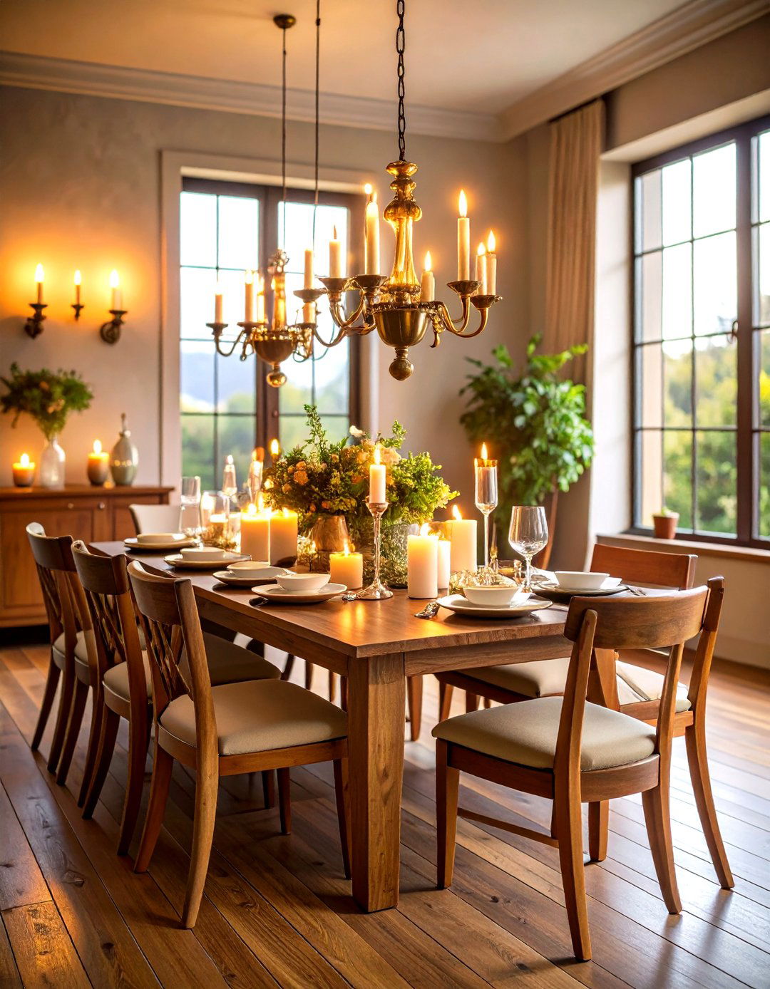 Colonial Candlelight Dining Ambiance - 24 Colonial Dining Room Ideas