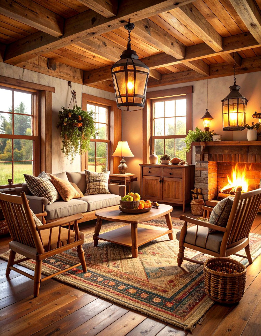 Colonial Farmhouse Living Room - 24 Colonial Living Room Ideas