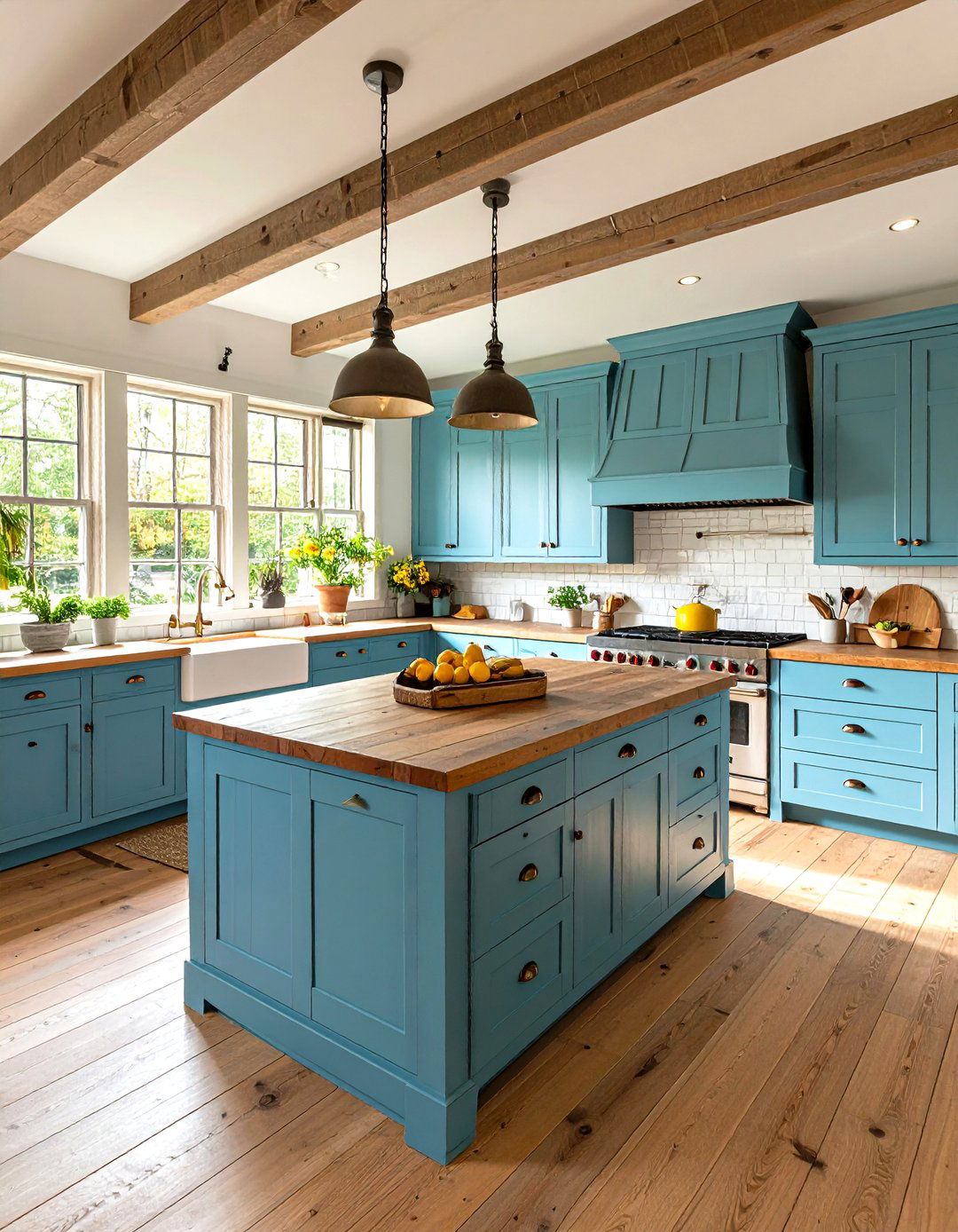 Colonial Kitchen with Natural Materials - 24 Traditional Interior Design Ideas