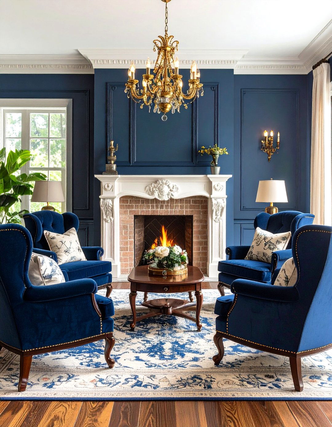 Colonial Revival Style - 24 Traditional Living Room Ideas
